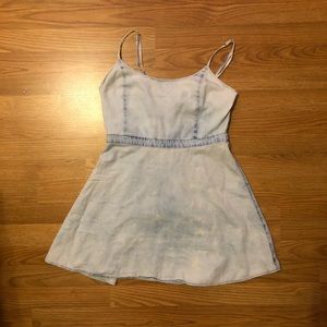 american eagle light blue dress